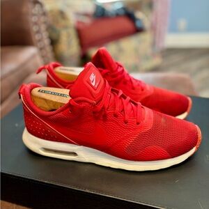 Nike Crimson Red Mesh Sneakers
